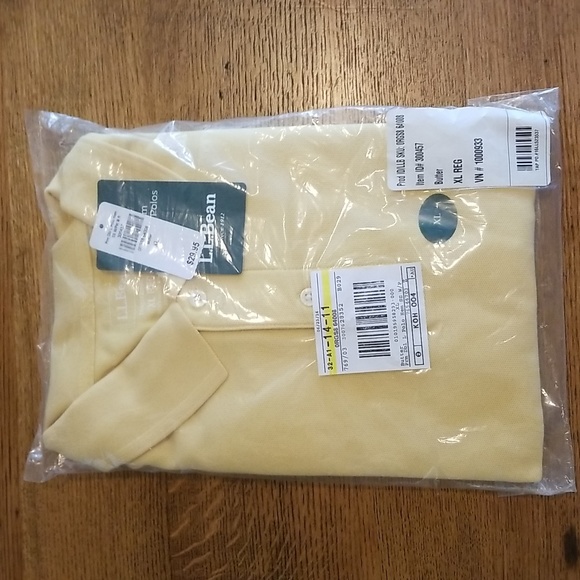 L.L. Bean Other - LL Bean Men's Polo shirt size XL Reg color Butter NWT in original packaging
